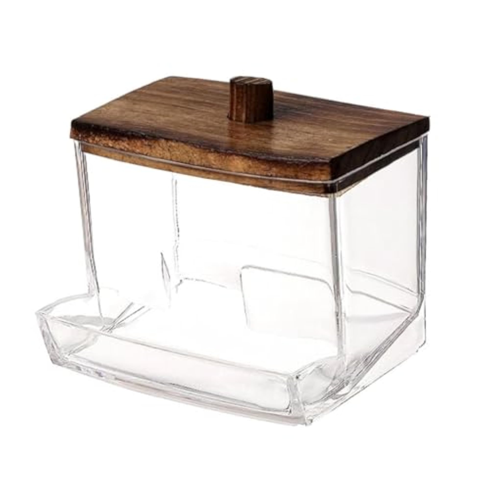 Cotton Swab Storage Canister, Transparent Canister
